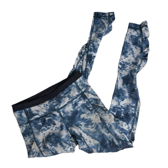 LULULEMON SPEED TIGHT lll SEA SIDE SILVER FOX ALBERTA LAKE NAVAL BLUE si… - Picture 1 of 7